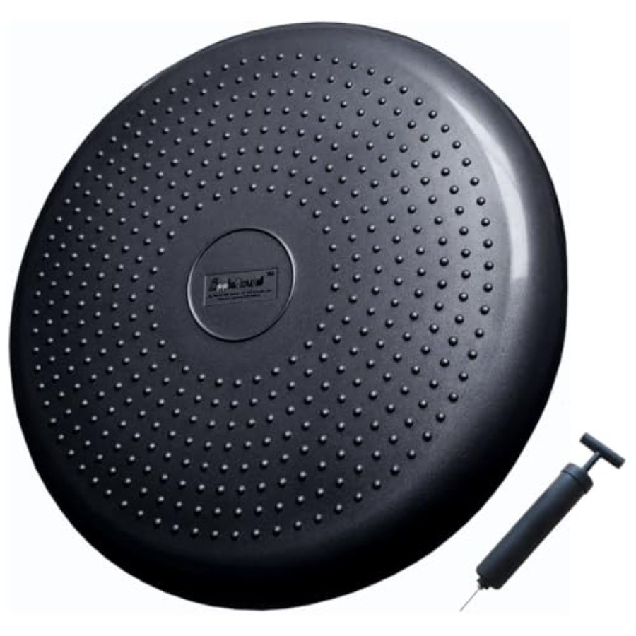 Balance Cushion Disc - Inflated Wobble Cushion with Hand Pump