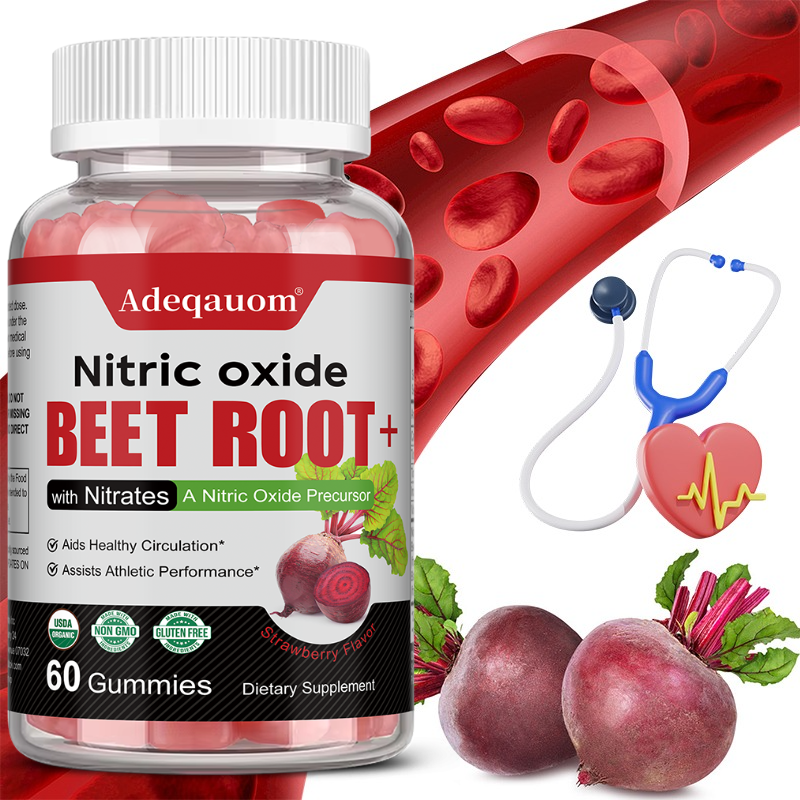Health Wellness Gummies - Beetroot Extract Gummies, Natural Energy, Blood