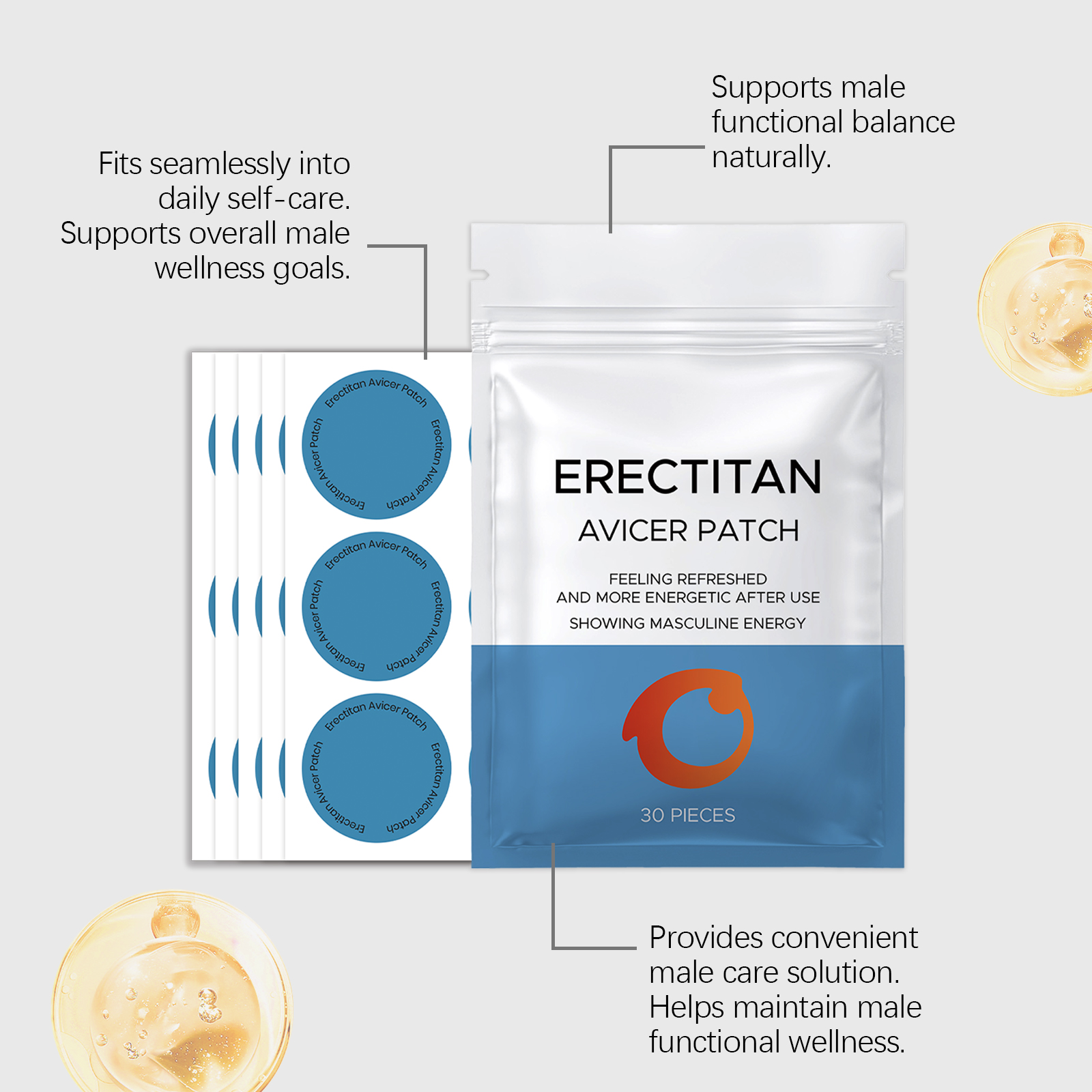 Male Vitality Patch Men Wellne - Health Wellness Vitality recensione e prezzo